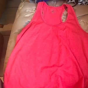 Pink exercise tank top